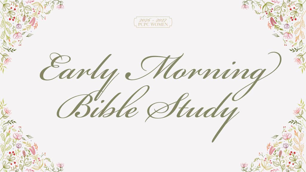 Early Morning Bible Study