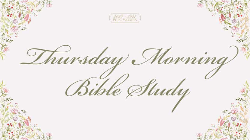 Thursday Morning Bible Study