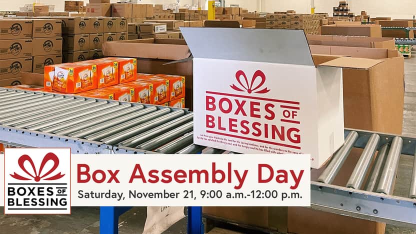 Box Assembly Day - Boxes of Blessing